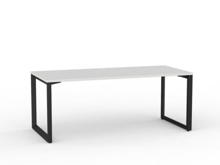 Knight's Anvil Desk 1800mm x 800mm - Black Frame (Choice of Worktop Colours)